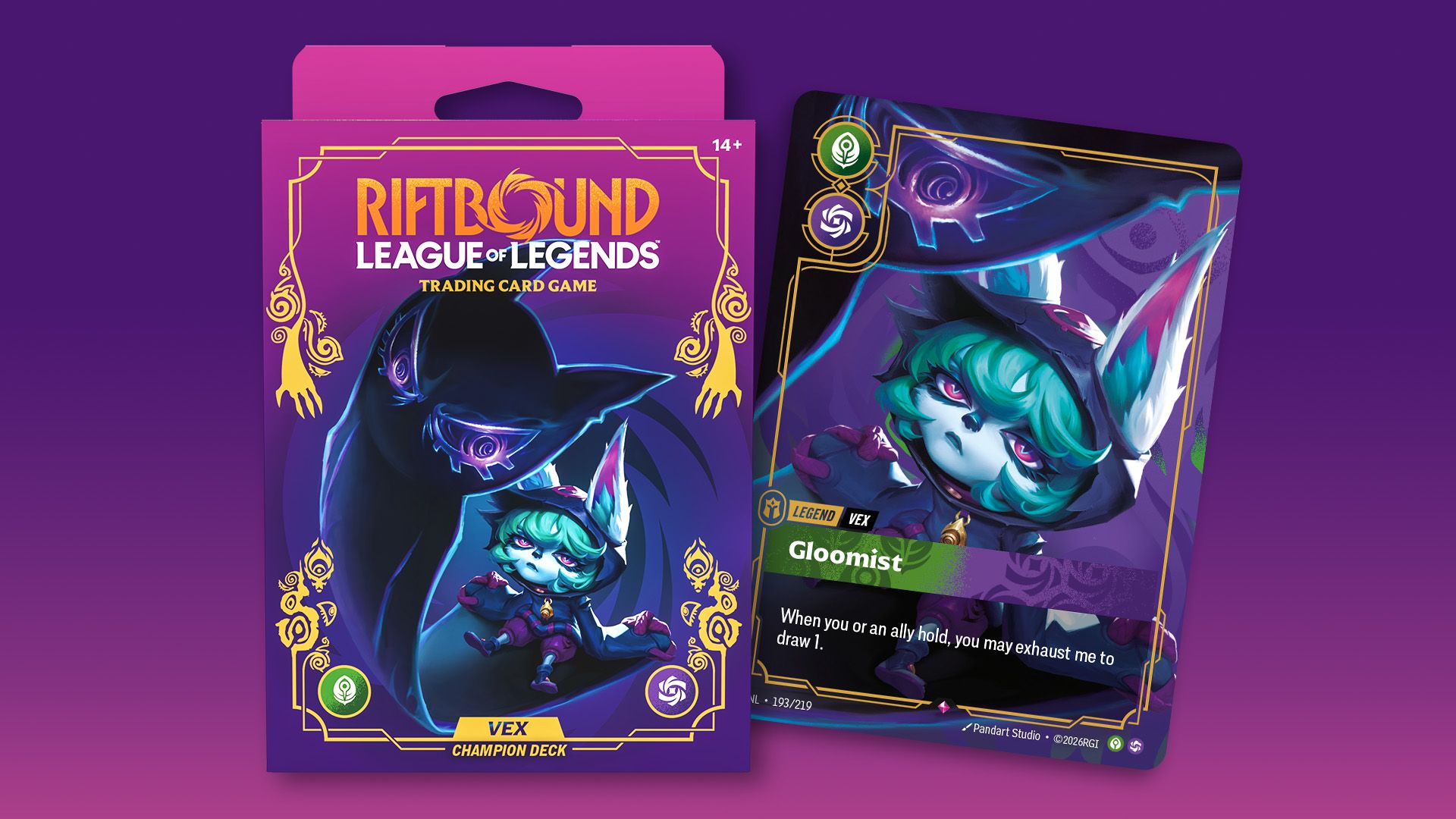 Riftbound Unleashed Champion Deck Vex official product image